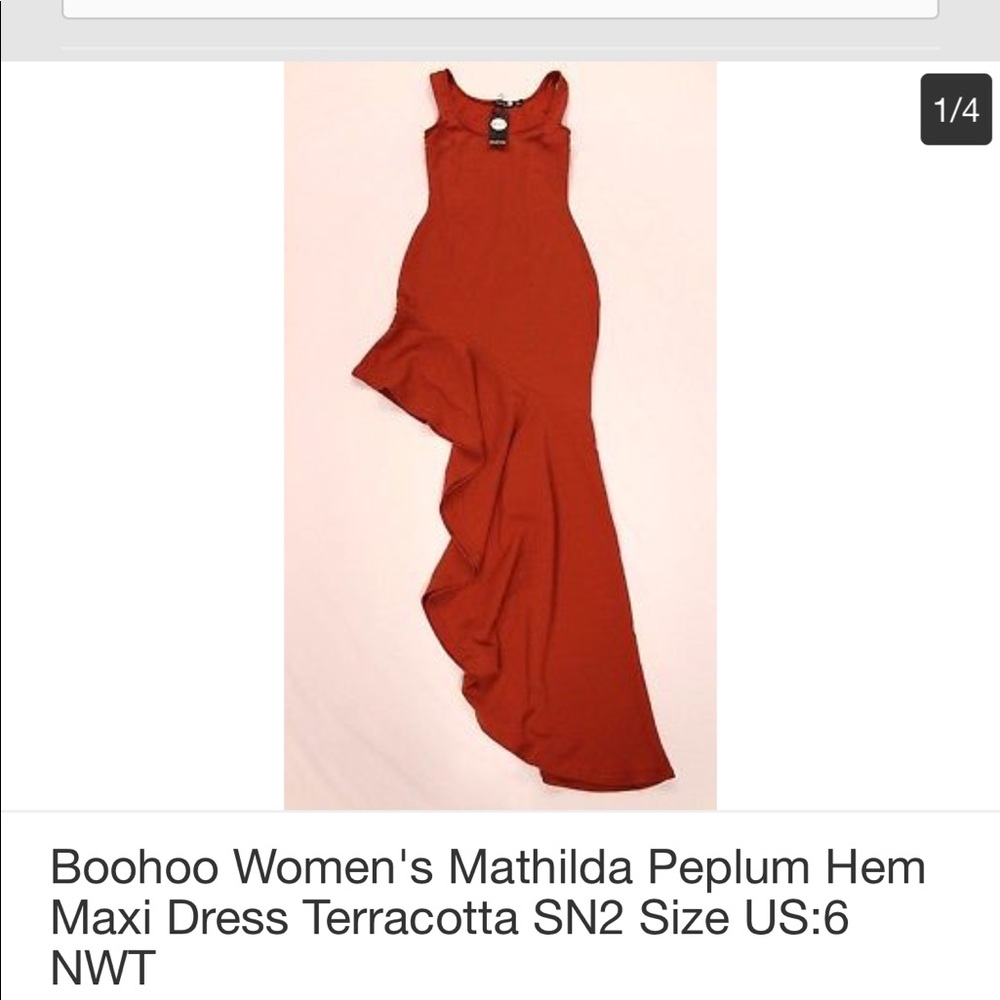 Maxi peplum dress